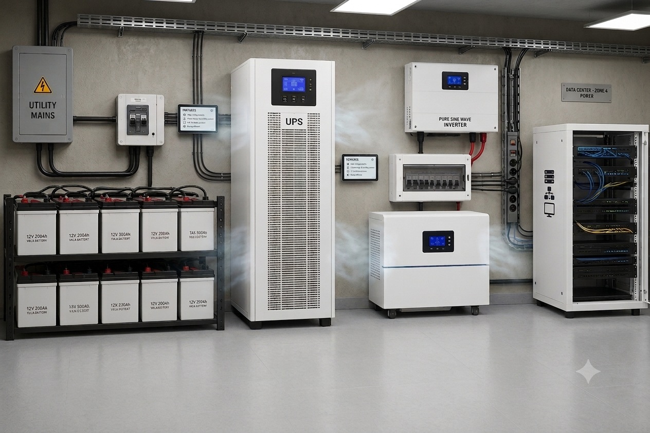 Power backup, UPS and inverter solutions